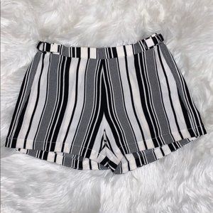 Calvin Klein Cream & Black Striped Shorts …